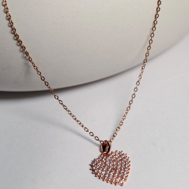 Eternal Sparkle Heart Necklace - Image 2