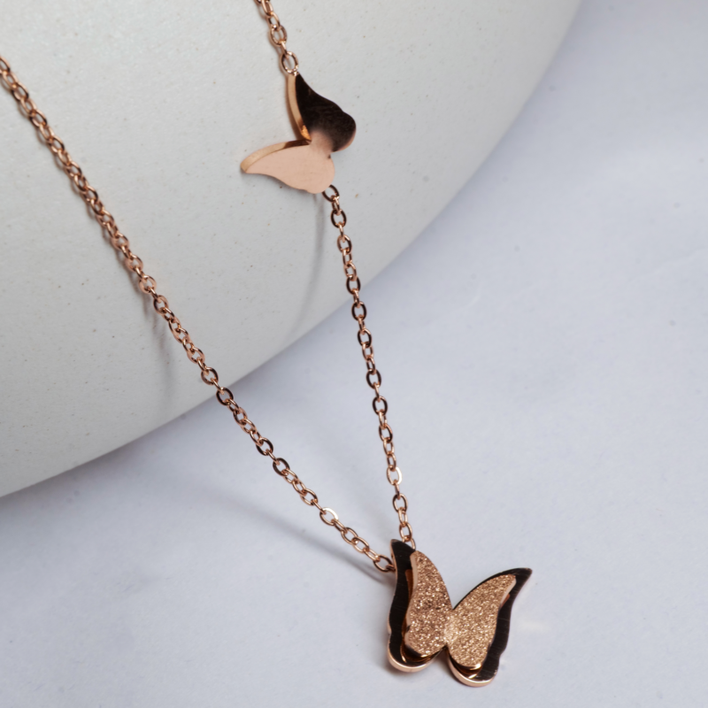 Sparkling Butterfly Dreams Necklace - Image 2