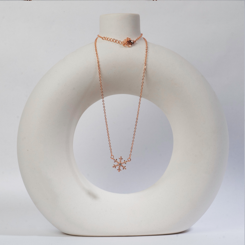 Shimmering Snow Flake Necklace - Image 3