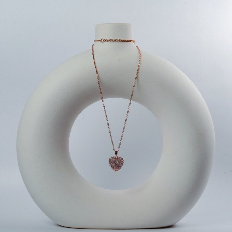 Eternal Sparkle Heart Necklace - Image 3