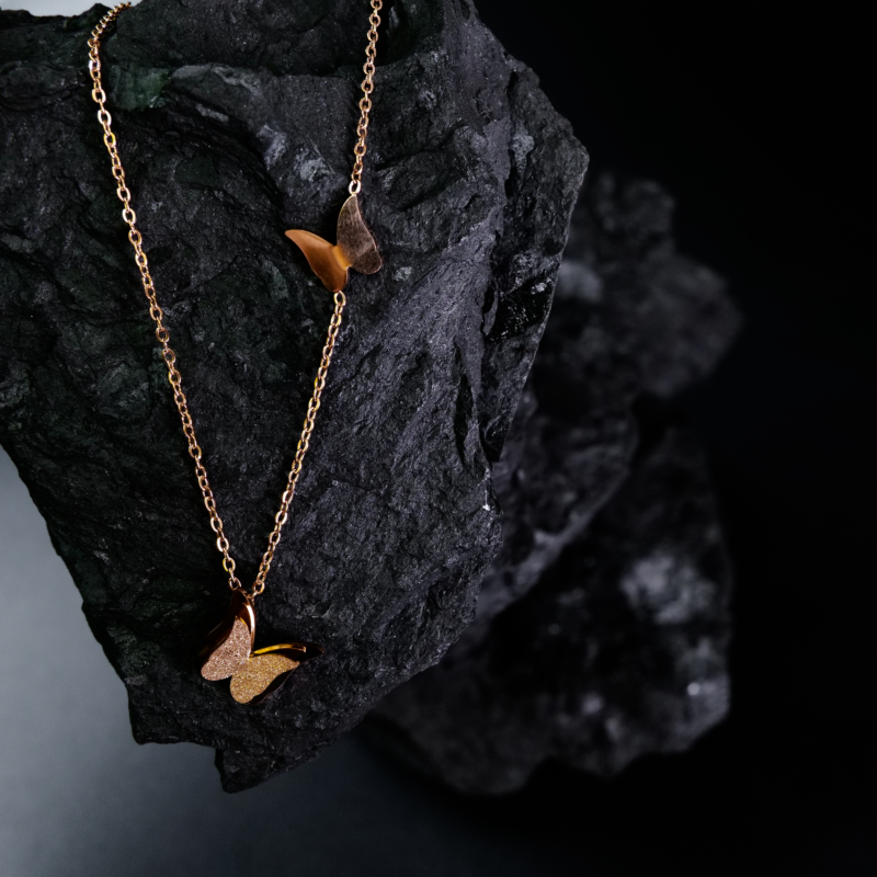 Sparkling Butterfly Dreams Necklace