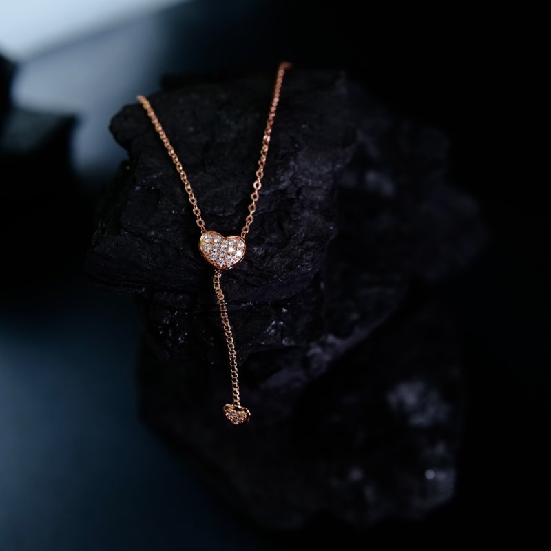 Eternal Hanging Hearts Necklace