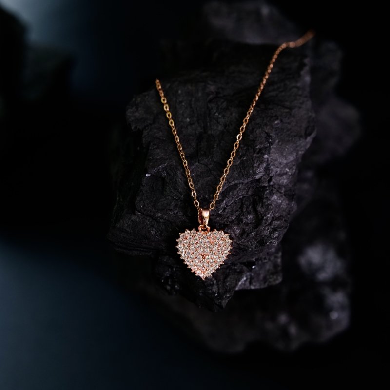 Eternal Sparkle Heart Necklace